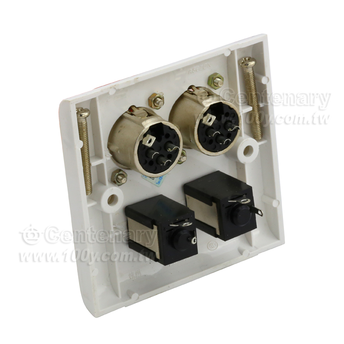 Two XLR Balanced Socket+6.35mm Straight Seat - 110415 Product Image
