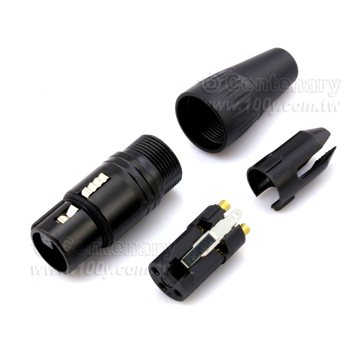 Gold-Plated 3P XLR Female/ XLR Parallel Plug - 110402 Product Image