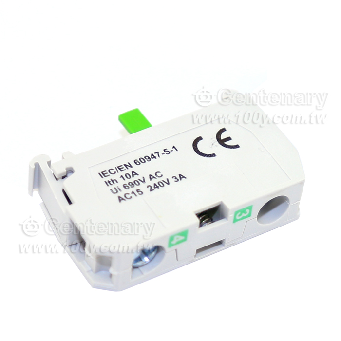 Contact Block 1NO Screw terminal - 106716 Product Image