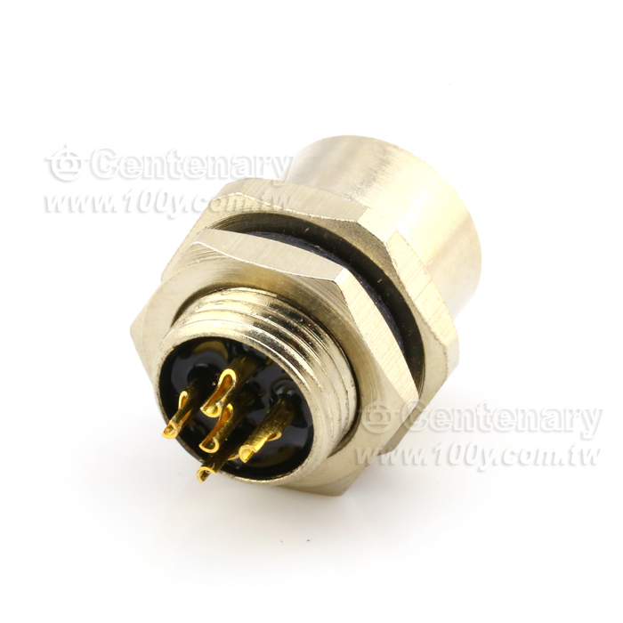 Solder 8P Female Socket_M12 Sensor Waterproof Connector - 112291 Product Image