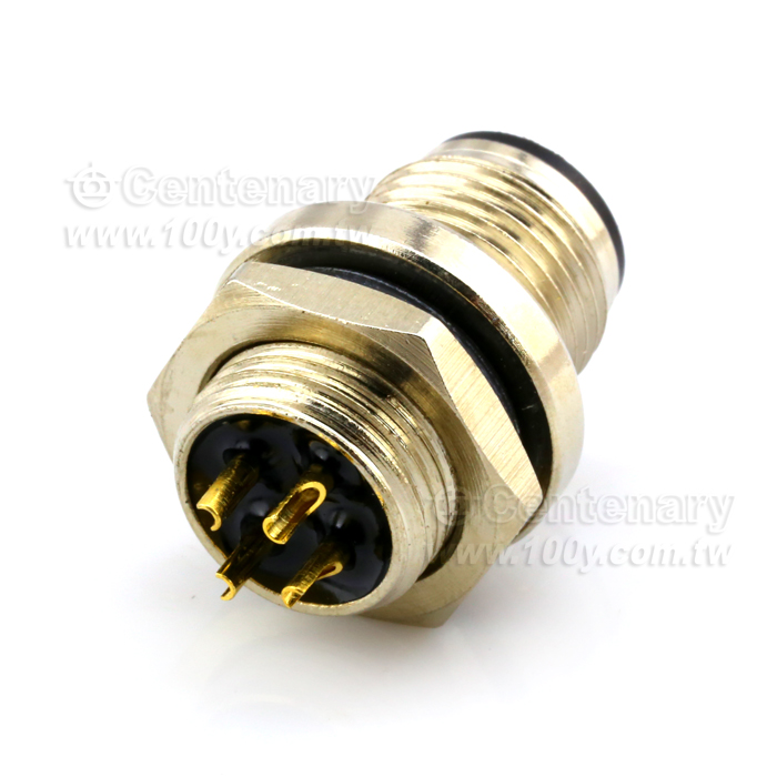 Solder 8P Male Socket_M12 Sensor Waterproof Connector - 112290 Product Image