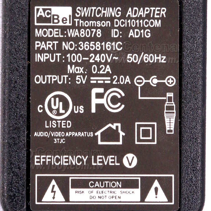ACBEL_5V/2A Adapter - 101488 Product Image