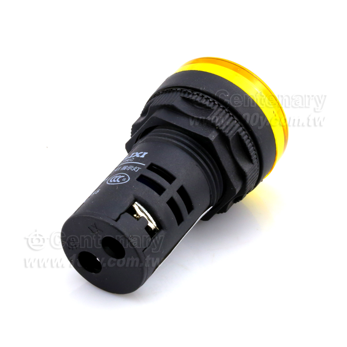 φ22 圓平形指示燈 綠色 AC220V - 110911 產品圖片