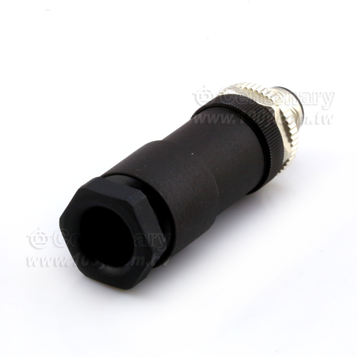 Male Cable Connector, Power M12 Connector A-Coding - 110863 Product Image