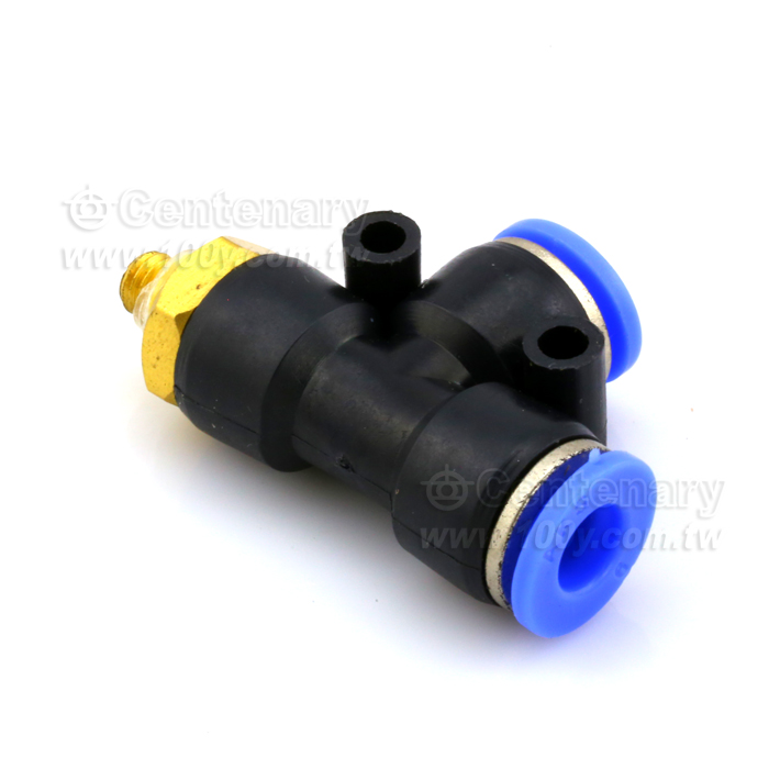 氣動氣管快速接頭螺紋側三通PD 接管口徑:6mm - 111301 產品圖片