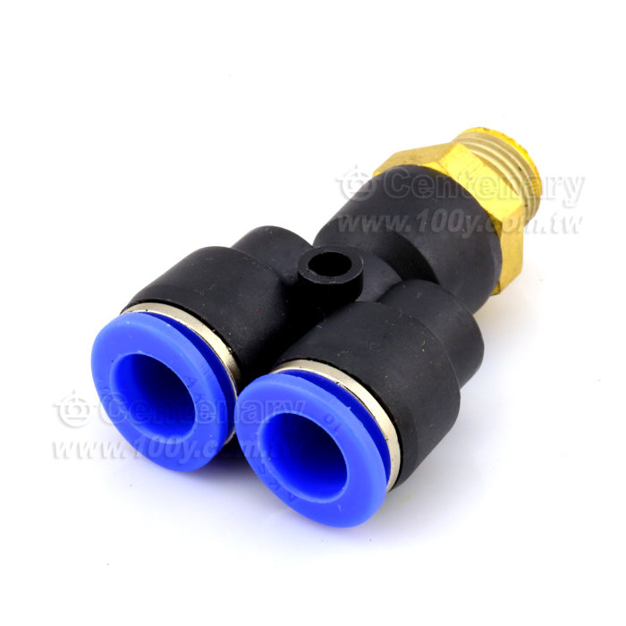 Pneumatic fittings DPX Y type screw thread joint three - 111273 Product Image
