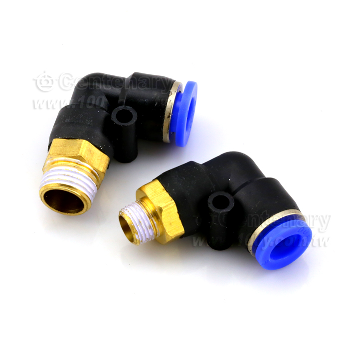 PL thread fast pneumatic bending joint L type - 111251 Product Image
