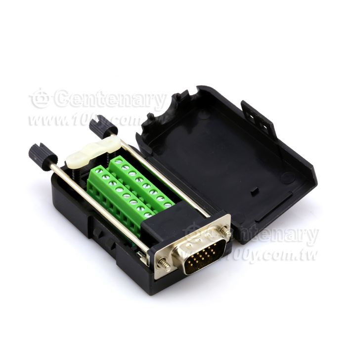 VGA Free Welding Head Three Row DB15/Male Screw - 111619 Product Image