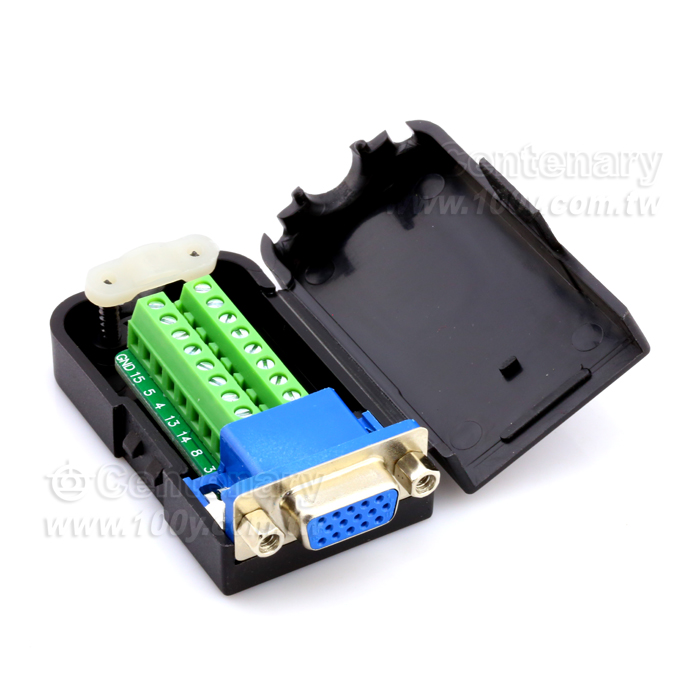 VGA Free Welding Head Three Row DB15/Female Nut - 111620 Product Image