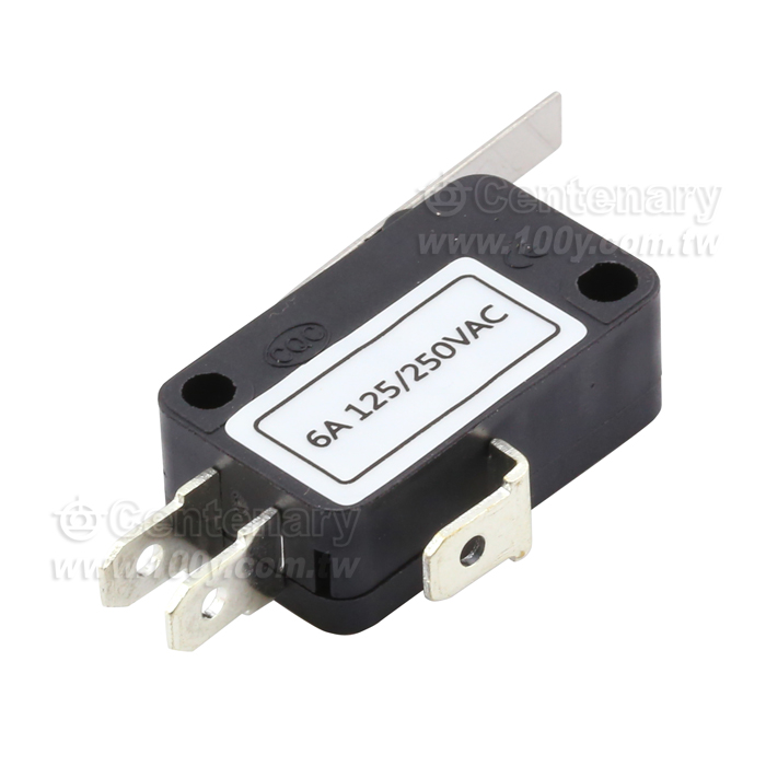 微動開關附鐵片直型 6A - 111646 產品圖片