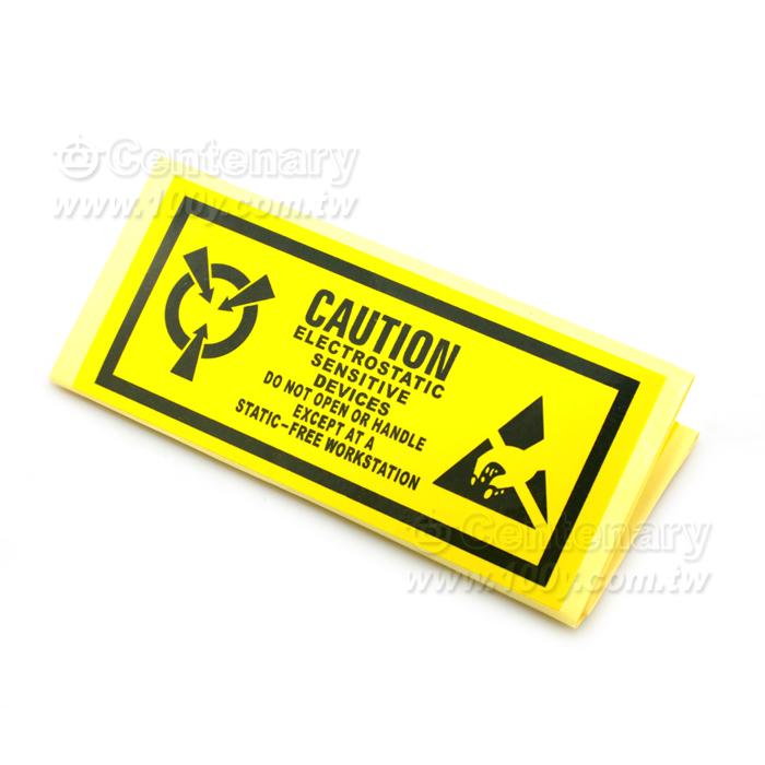 防靜電警告標語貼紙 115*45mm - 97923 產品圖片