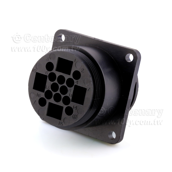 環形連接器 Recpt Square 16P 23-16M - 111846 產品圖片