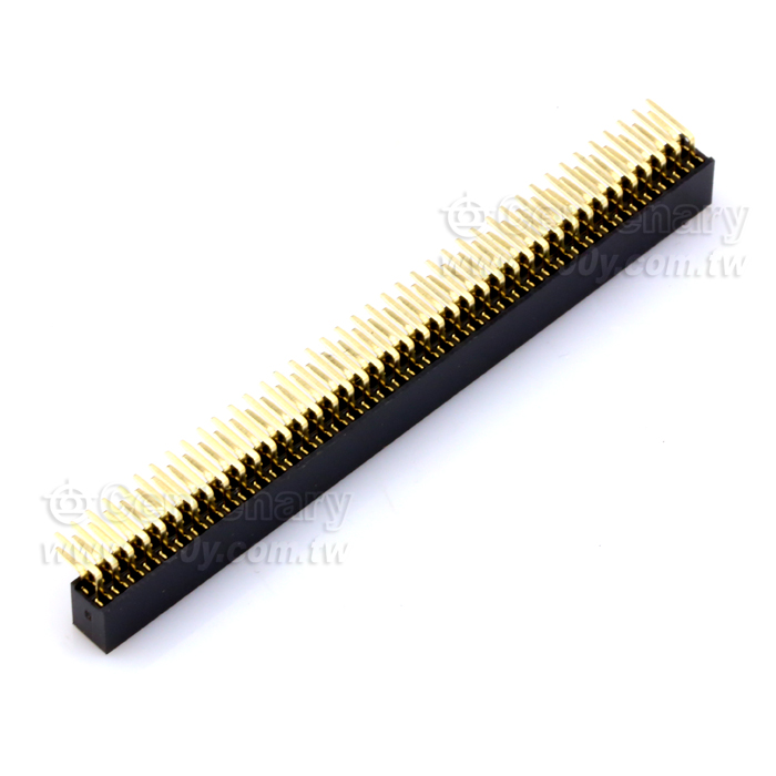 80P 雙排彎母座 90° P:1.27mm - 111890 產品圖片