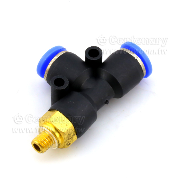 氣動氣管快速接頭螺紋側三通PD - 112462 產品圖片
