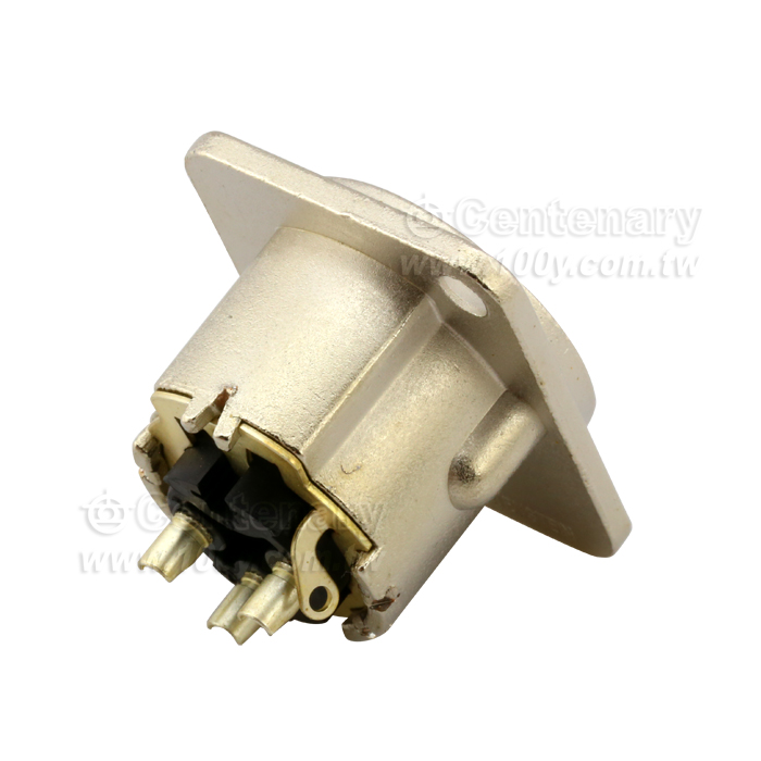 NEUTRIK_Silver Plated 3P XLR Male Socket - 112458 Product Image
