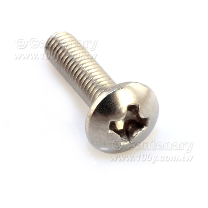 鍍鎳大扁頭平尾螺絲 ⊕字 M5*8 - 111065 產品圖片