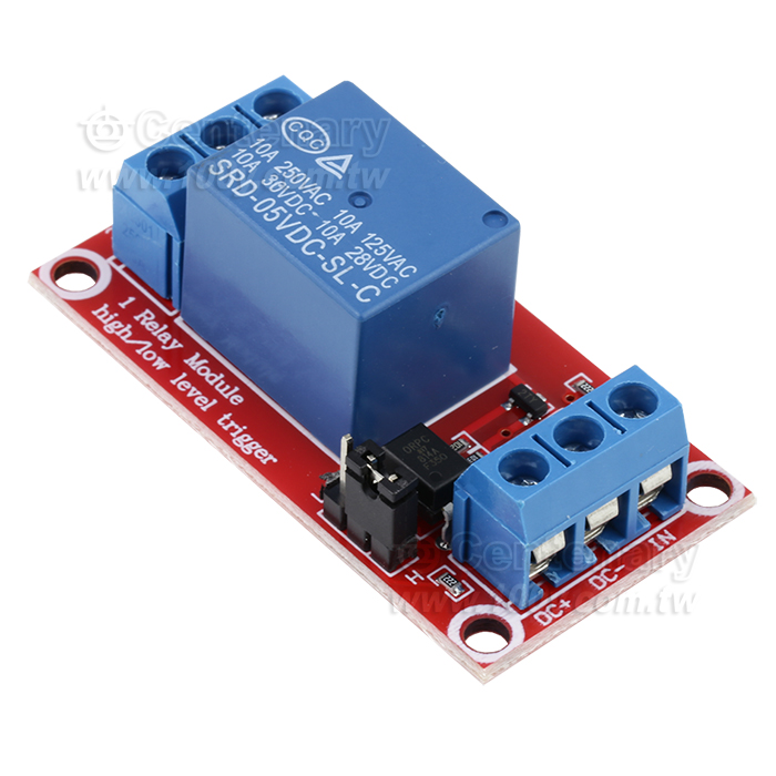 1路繼電器模組帶光耦隔離 DC5V - 112497 產品圖片