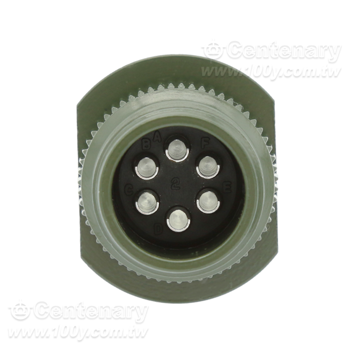6P公端連線接頭 13A~20A/200Vac/250Vdc - 90614 產品圖片