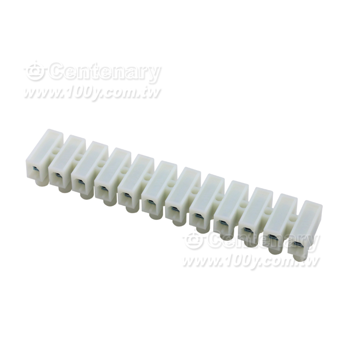 貫通式接線端子8P Pitch:10mm 20A/300V - 44545 產品圖片