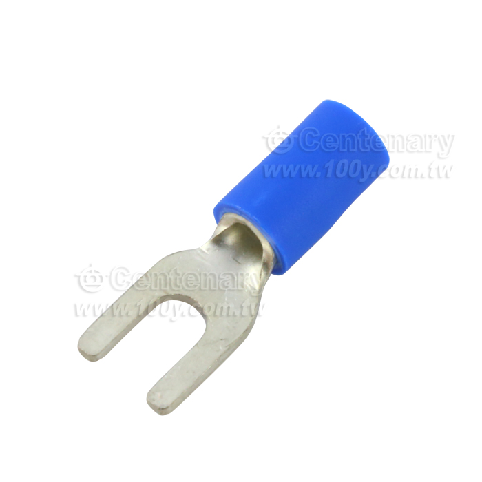 Y type terminal with blue jacket - 113096 Product Image