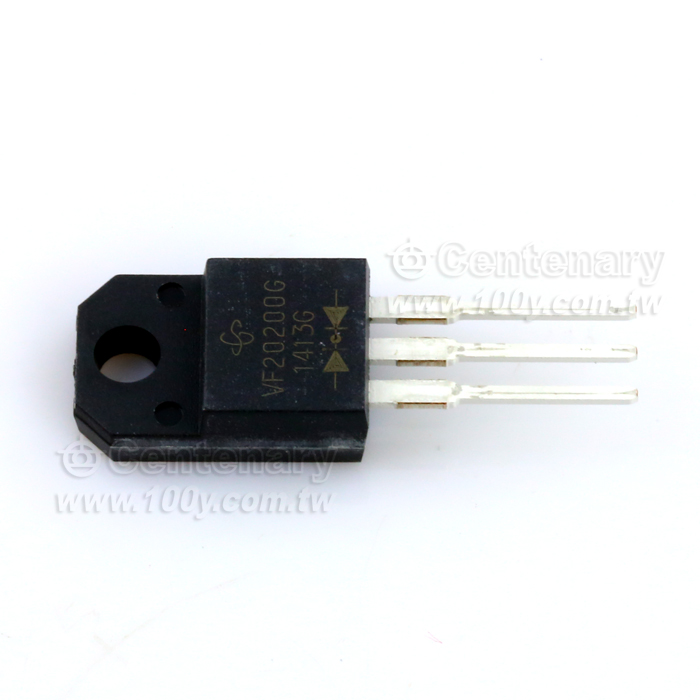 Dual High Voltage Trench MOS Barrier Schottky Rectifier - 113383 Product Image