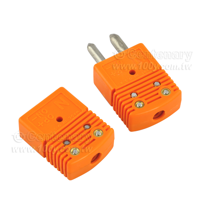 N Type 熱電偶插頭接頭 公+母 (橘) - 112082 產品圖片