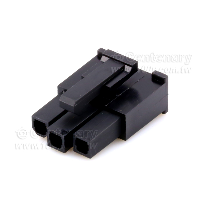 4.2mm Pitch Mini-Fit Jr. Plug Housing, Dual Row, with Panel Mount Ears, UL 94V-2, Panel Mount, 14 Circuit - 113586 Product Image