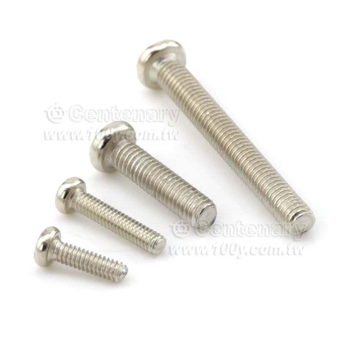 圓頭⊕字機械牙 鍍鎳螺絲 M2*8【ROHS】 - 59672 產品圖片