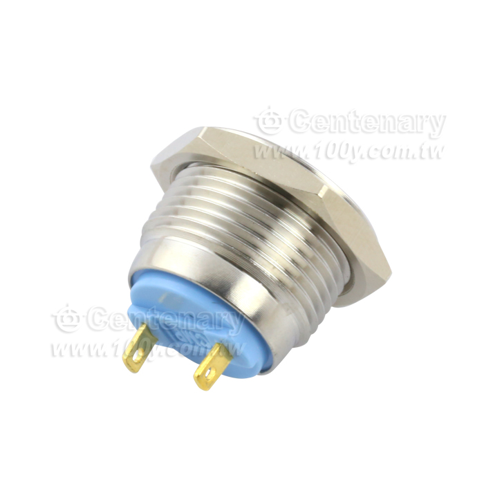 Φ16mm不銹鋼自復型平面焊線式開關 1NO - 113791 產品圖片