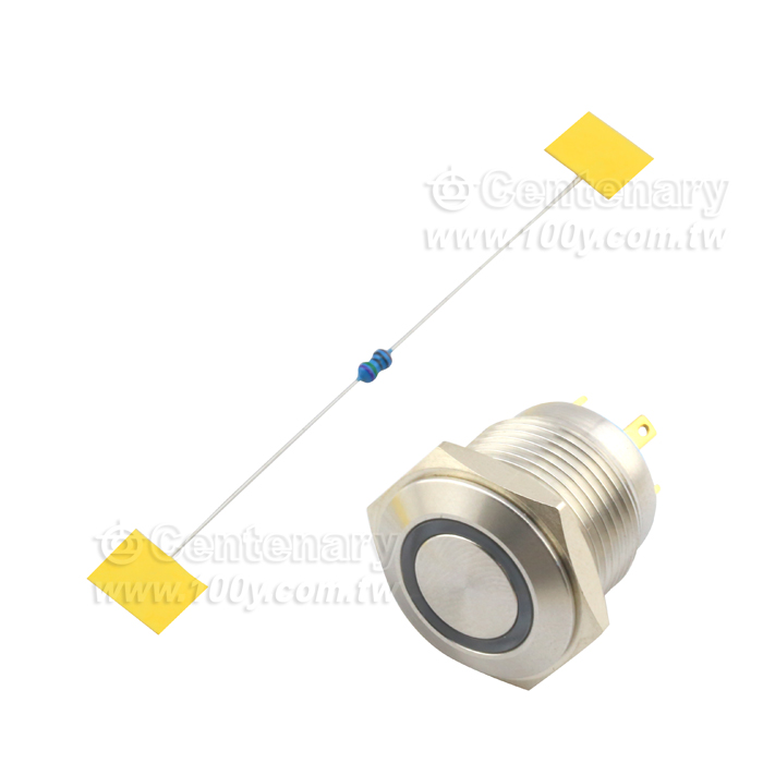 Φ16mm不銹鋼自復型焊線式 LED24V 藍色 - 113789 產品圖片