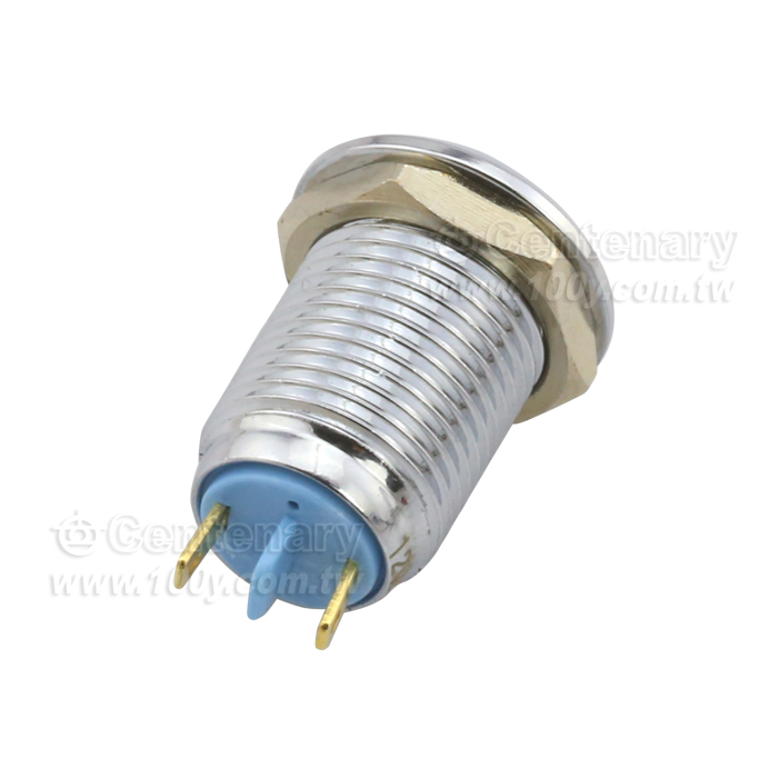 Φ12mm 金屬信號燈 焊接式 LED12V 紅色 - 113877 產品圖片