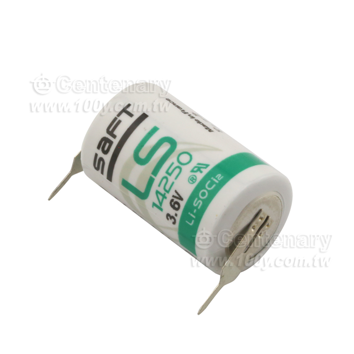 1/2AA PLC鋰電池帶焊腳 3.6V - 113993 產品圖片