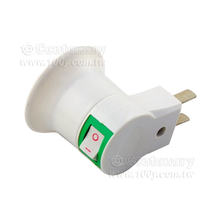 E27 Screw Lamp Holder  With Switch Plug - 114083 Product Image