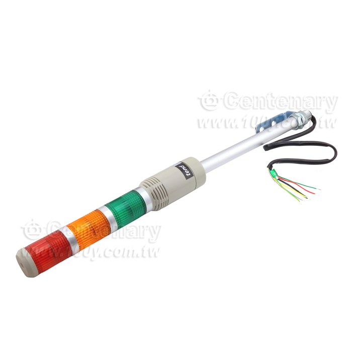 φ40桿式三層蜂鳴警示燈LED 24V - 60481 產品圖片