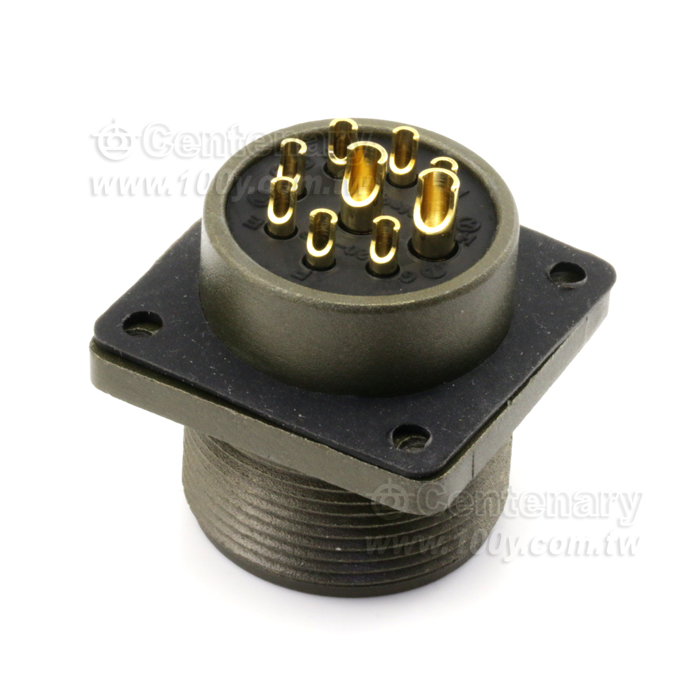9P Box Mount Receptacle - 114638 Product Image