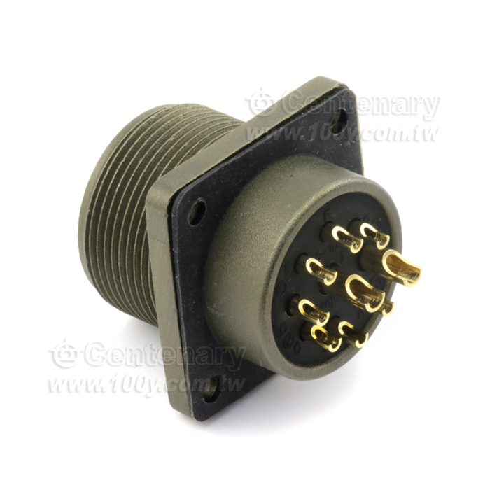9P Box Mount Receptacle - 114639 Product Image
