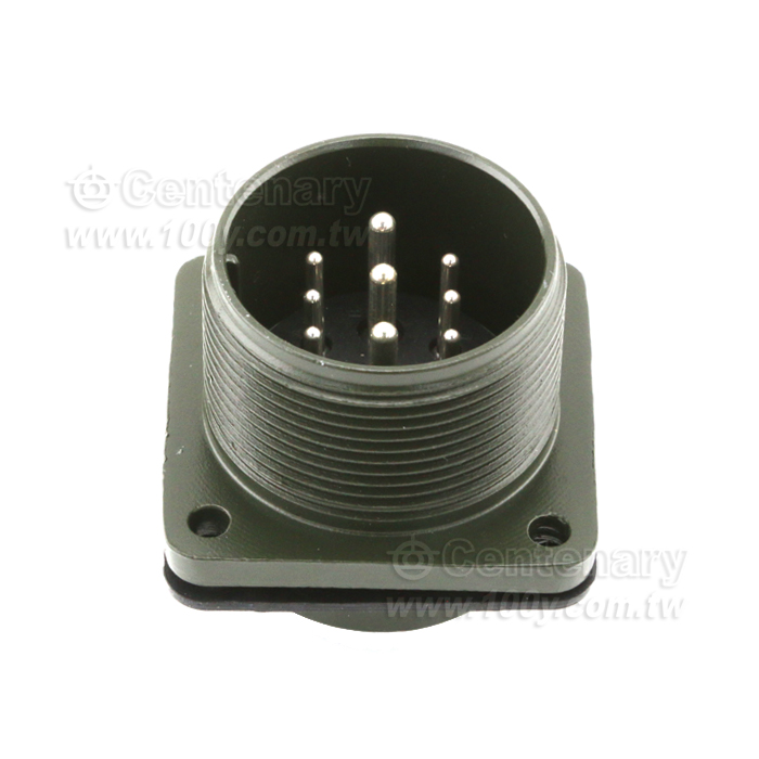 9P Box Mount Receptacle - 114669 Product Image