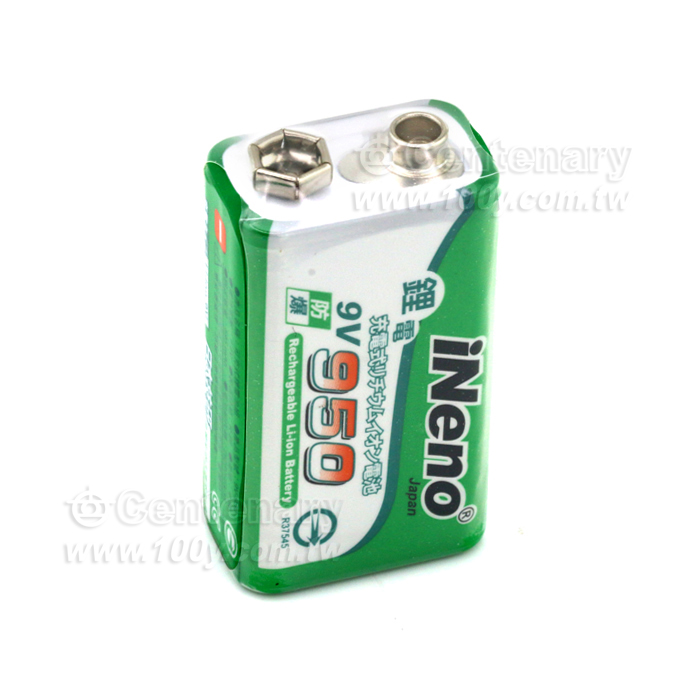 9V 高效能防爆角型充電鋰電池 - 114511 產品圖片