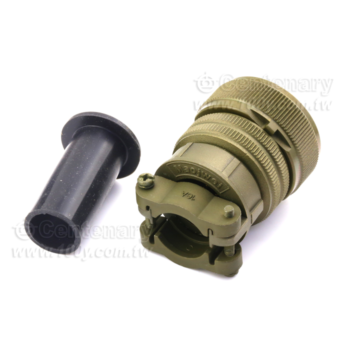 Straight Plug+Cable Strain Relief Clamp - 114790 Product Image