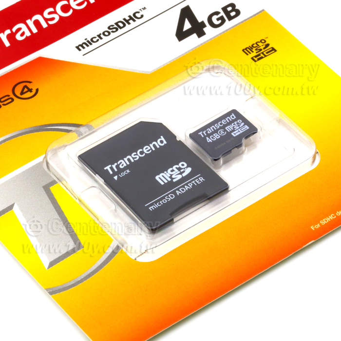 Transcend_microSD Memory Card 4GB Class 4 - 114863 Product Image