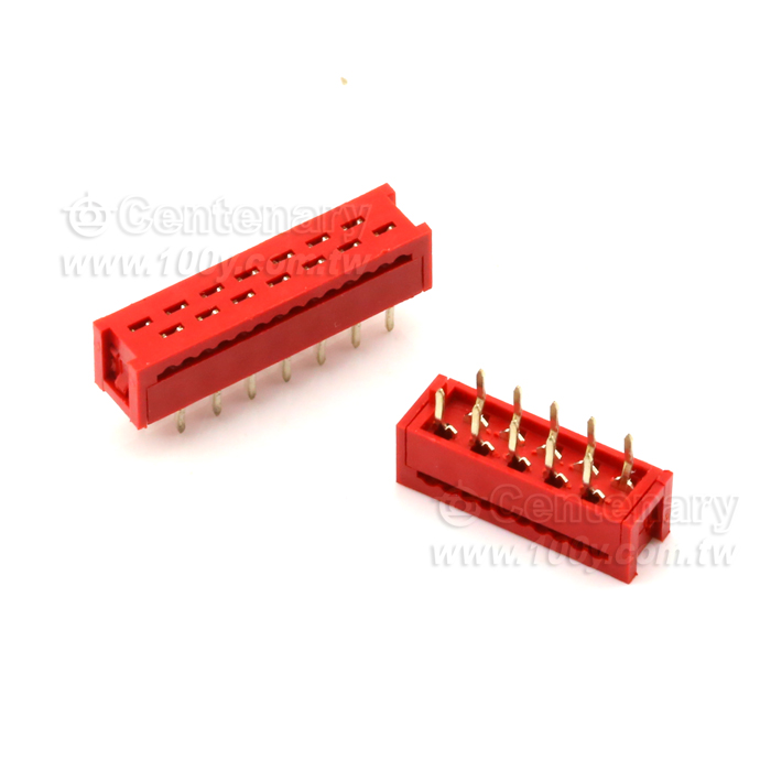 22P 壓排公頭 長腳無缺口 P:2.54mm - 116129 產品圖片