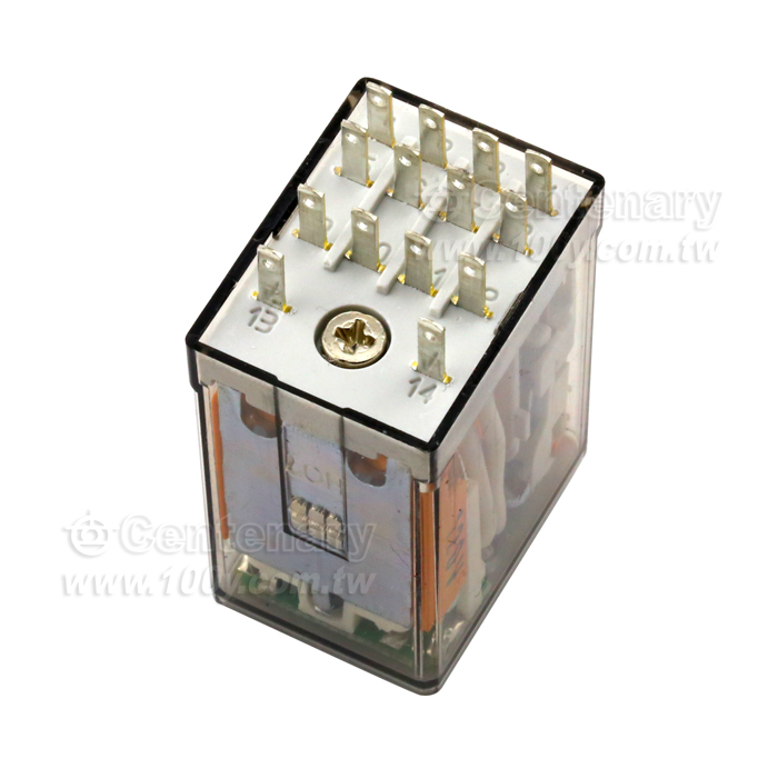 4PDT,7A /120VAC+LED(AC) +mechanical indicator - 104870 產品圖片
