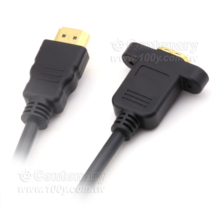 HDMI 公對母 1.4版 帶耳朵螺絲孔可固定延長線 3M - 143281 產品圖片