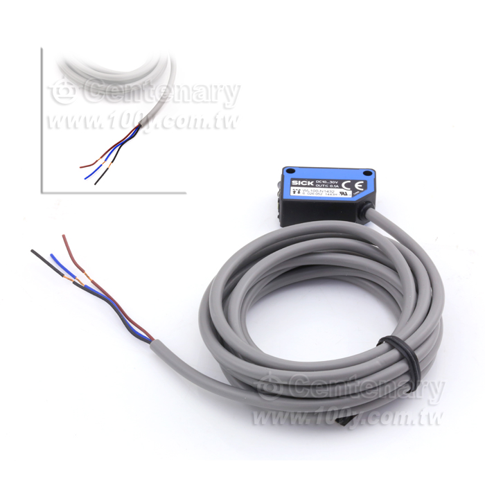 SICK_Photoelectric Retro-Reflective Sensor, Dual Len (WL100-N1432 Reflective Version+Bracket+Len and other Accessory) - 115882 Product Image