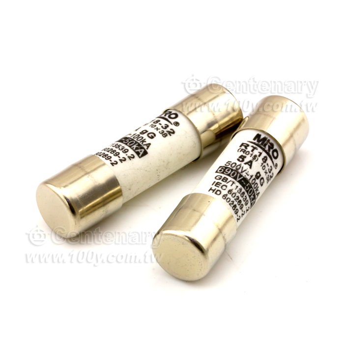 10*38 慢熔  gG 陶瓷保險絲  2A/500V - 64423 產品圖片