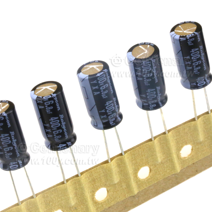 Rubycon_6.8uF/400V MINIATURE ALUMINUM ELECTROLYTIC CAPACITORS - 116695 Product Image