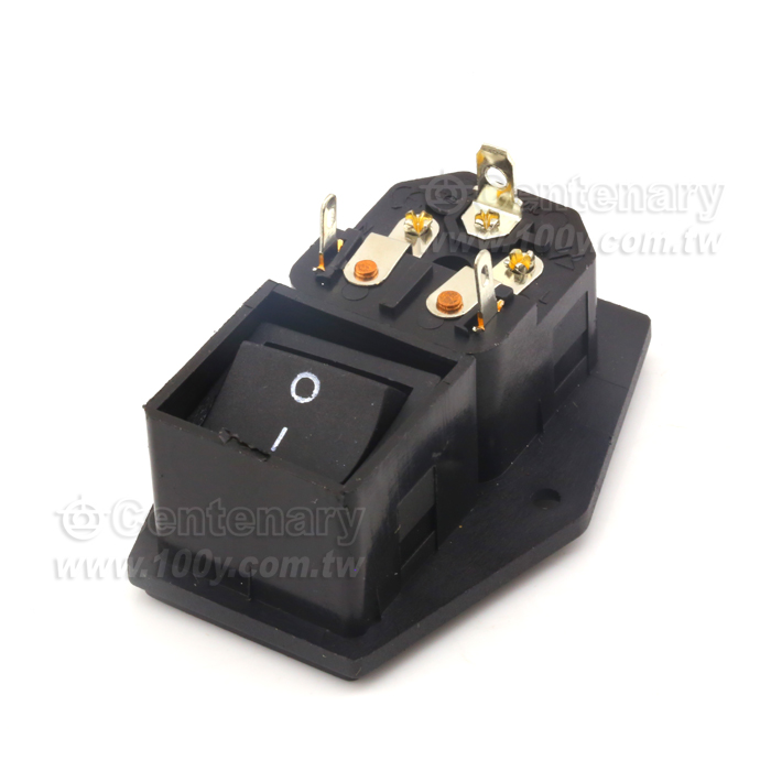 C14 AC Power Supply Word Double Insurance Socket - 116688 Product Image