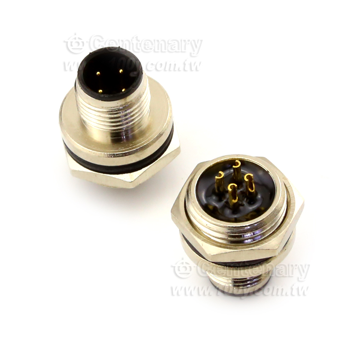 Solder 4P Male Socket_M16 Sensor Waterproof Connector - 116941 Product Image