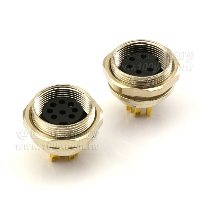 Straight 5P Female Socket  M16 Sensor Waterproof Connector - 116938 Product Image