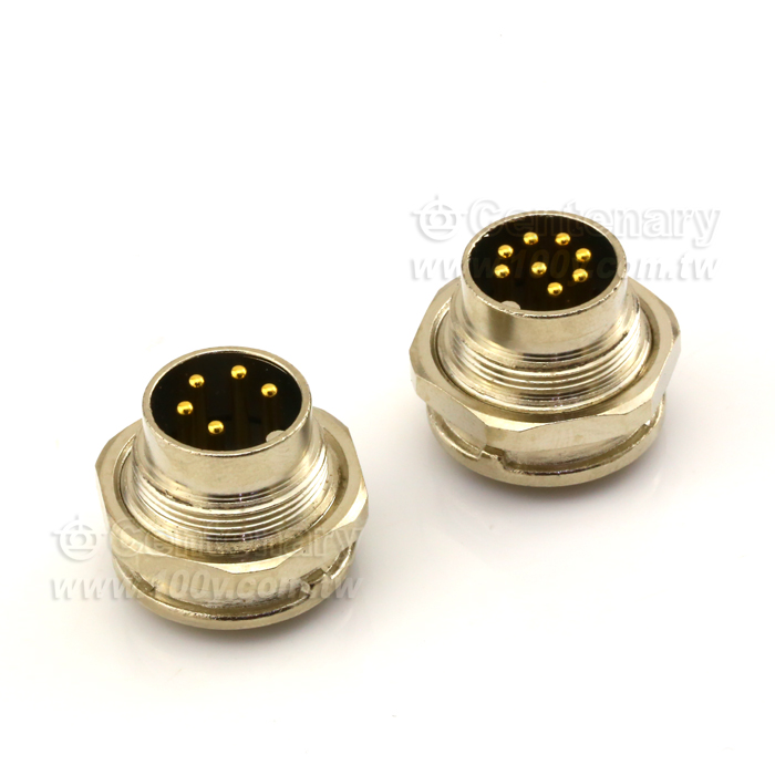 Straight 3P Male Socket  M16 Sensor Waterproof Connector - 121372 Product Image